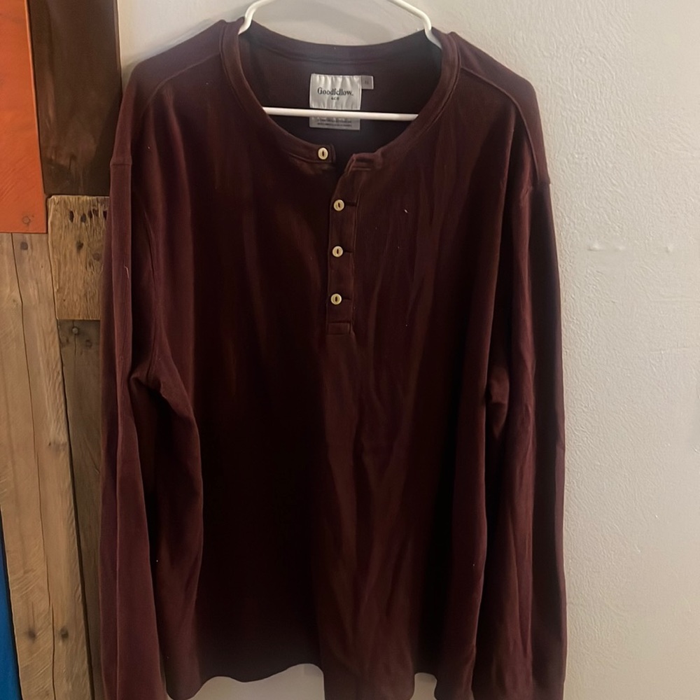 Maroon Henley Shirt